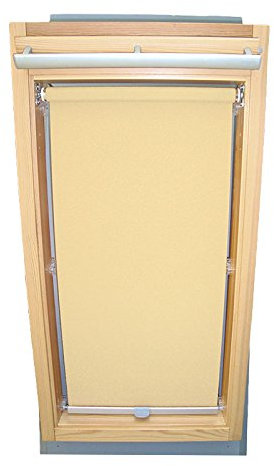 Hochwertiges Sichtschutzrollo Rollo für Velux RHL/RHU-EP GGU,GPU,GHU,GTU P08 creme // Sichtschutzrollo/Sichtschutz-Rollo/Fensterrollo