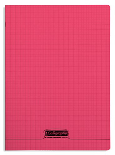 Calligraphe 18333C - Heft / Schulheft Calligraphe DIN A4 21x29,7 cm, 48 Blatt, kariert, 90g, Rot, 1 Stück