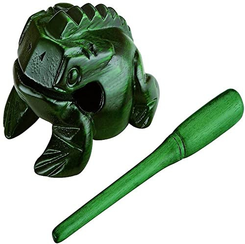 Nino Percussion NINO513GR Holzfrosch Güiro 10,2 cm (4 Zoll) Größe S