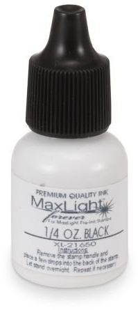 MaxLight Refill Ink 1/4oz Bottle Color Black