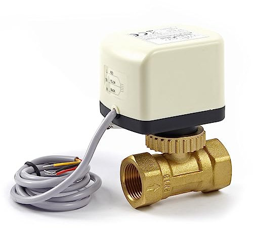 Vanne 2 voies motorisée Motovanne Électrovanne de zone deux à bille chauffage 230V DN25 33.7mm (1)