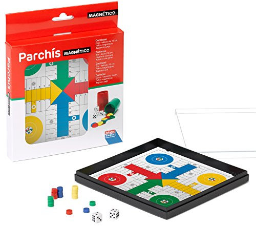 Parchís Magnético, Juego de Mesa, Clásicos. para 4 Jugadores. A Partir de 6 años de Edad.