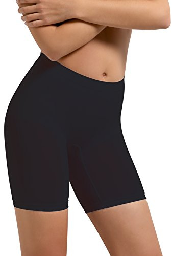 SENSI' Gaine Sculptante Femme Maxi Gainante Amincissante Panty Microfibre Bacteriostatique sans Couture Made in Italy (62-66, Noir)