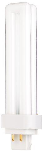 Satco S8333 2700K 18-Watt G24q-2 Base T4 Quad 4-Pin Tube for Electronic and Dimming Ballasts, Soft White (2700K)