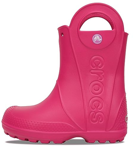 Crocs Unisex Kinder Handle It Rain Boot Kids Stiefel, Candy Pink, 28/29 EU