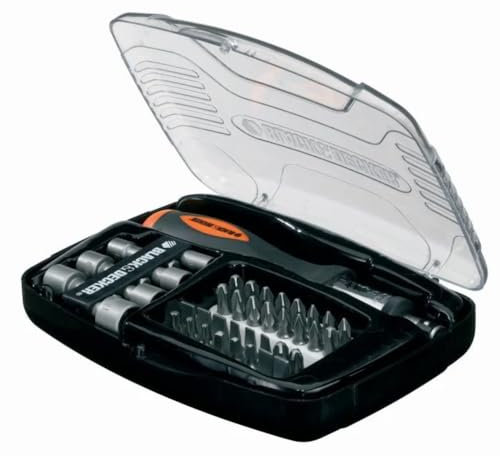 BLACK & DECKER - Juego de destornilladores de carraca, A7062, juego de 40 piezas