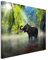 Paul Sinus Art Kunstfoto auf Leinwand 60x40cm Tierfotografie – Elefant, Kanchanaburi Provinz, Thailand auf Leinwand exklusives Wandbild moderne Fotografie für ihre Wand in vielen Größen