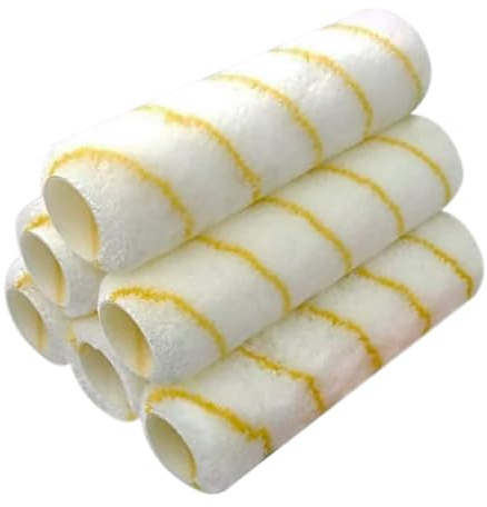 Pro Grade - Cubiertas para rodillos de pintura, microfibra de 1/2 x 9 pulgadas, paquete de 6