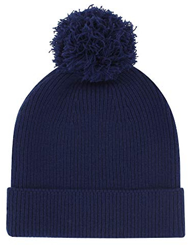 Räv hatt 100 % kashmir 6 son avtagbar pompon – klassiker