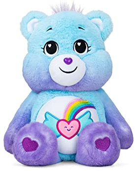 Care Bears | Dream Bright Bear 35cm Medium Plush | Collectable Cute Plush Toy, Cuddly Toys for Children, Soft Toys for Girls Boys, Cute Teddies Suitable for Girls and Boys Ages 4+ | Basic Fun 22425