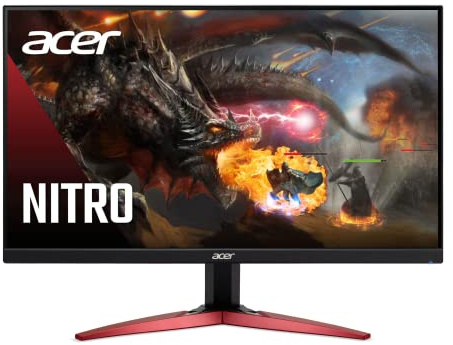 Acer Nitro KG241Y Sbiip 23.8” Full HD (1920 x 1080) VA Gaming Monitor | AMD FreeSync Premium Technology | 165Hz Refresh Rate | 1ms (VRB) | ZeroFrame Design | 1 x Display Port 1.2 & 2 x HDMI 2.0,Black