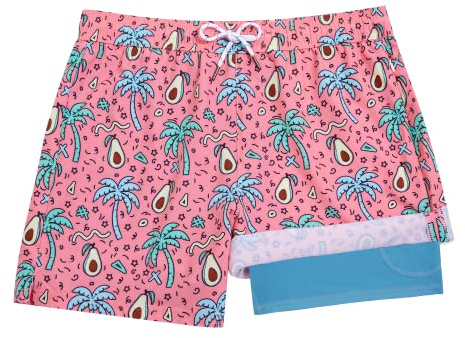 BRISIRA Boys Swim Trunks Bathing Suit Compression Boxer Brief Liner Swim Shorts Swimsuit Anti-Chafe Toddler Kids Youth Teen
