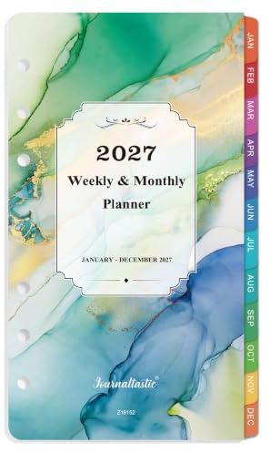 2027 Planner Refills - A6 Weekly & Monthly Planner Inserts, Planner Refills