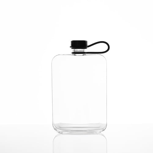 Outset Travel Flask, Clear Tritan Plastic Hidden Flask, 8.8 Ounce Capacity, BPA Free