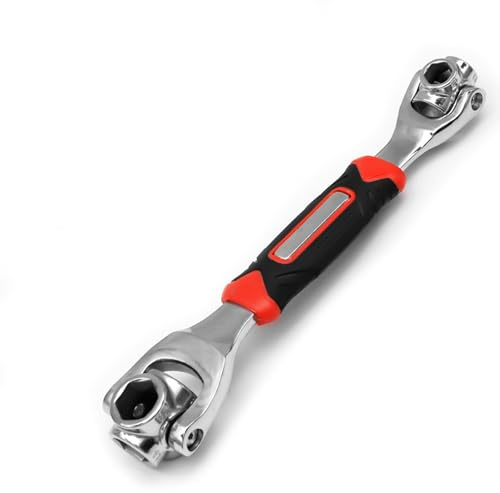 Hamind Universal Wrench 8 in 1 Socket Multi-function Tool with 360° Rotating Head, Spanner Tool for Home and Bicycle Car Repair (12-19mm)