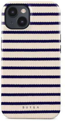 BURGA Coque Unisexe pour iPhone 15 – Design Hybride Double Couche avec TPU Anti-Choc, Finition Résistante aux Rayures et Rebord Surélevé pour Protection d'Écran et Usage Quotidien