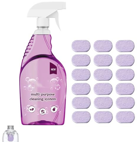 Detergente Multi Superficie,Spray Detergente Multiuso, Bottiglia Spray Multiuso per la Pulizia,Rimuovere le Macchie per Casa, Cucina, Bagno