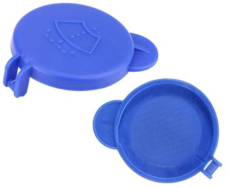 2PCS Windshield Washer Fluid Bottle Reservoir Cap, Windscreen Washer Bottle Cap Replacement for FORD Fiesta MK5 2004–2008, OEM Part 1362696, 5S6117632AB, Windshield Washer Reservoir Lid Compatible