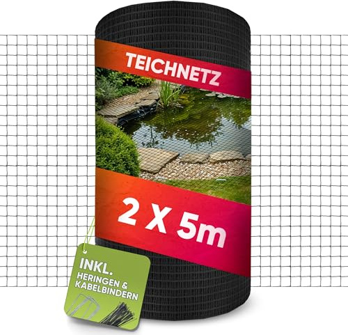LAINFELD Rete per laghetto a maglia fine, 2 x 5 m, resistente alle intemperie e ai raggi UV, a maglia fine per uccelli, per balsamo, contro piccioni e aironi