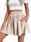 Adigaber Damen Shorts Weites Bein Kordelzug Kurze Hose mit Taschen Lose Freizeit Culottes