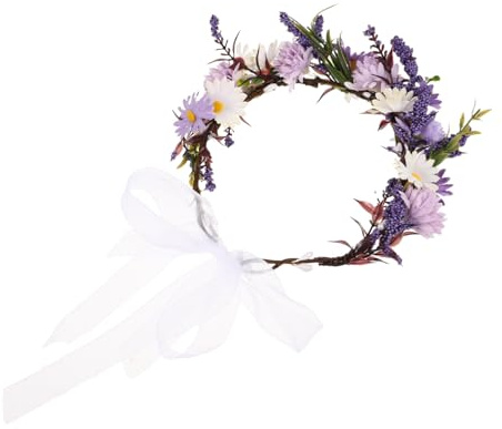 FRCOLOR Blomsterpannband Konstblommig För Bröllopsfest Och Fotografering - Brudhårsmycke I Bohemisk Stil