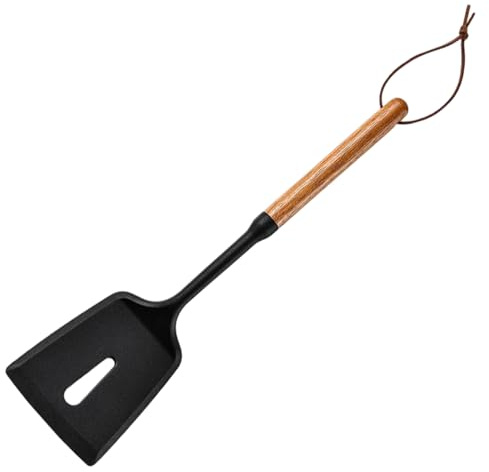 Spatola In Silicone Multifunzionale, Cucchiaio Resistente Al Calore, 1 Pezzo, Utensile Da Cucina Antiaderente, Strumento Per Mescolare, Manico Con Cordino, Per Cuocere Al Forno Raschiando Ri