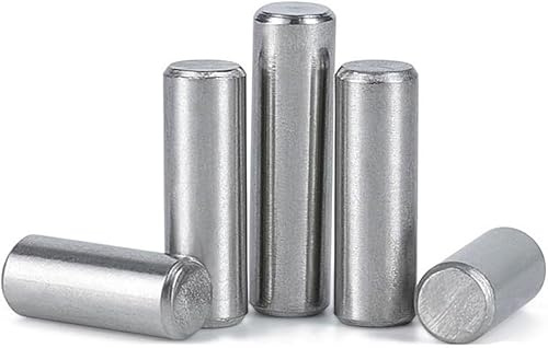 Dowel Pin Cylindrical, 50PCS Stainless Steel Locating Dowel, Length 4-14MM 304 Fixed Shaft, Solid Metal Rod M1(5mm)