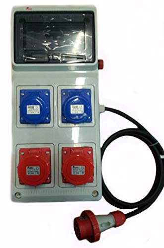 ROSI 2243 QUADRO ELETTRICO ASC DA CANTIERE 2 PRESE 16A 4P 400V + 2 PRESE 16A 3P 230V CON EMERGENZA