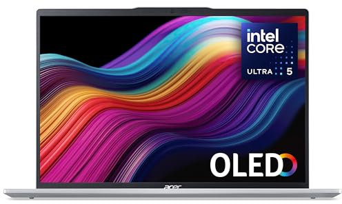 Acer Swift Go 14 SFG14-73 Laptop - Intel Core Ultra 5 125H, 16GB, 512GB SSD, Integrated Graphics, 14 2.8K OLED, Windows 11, Silver
