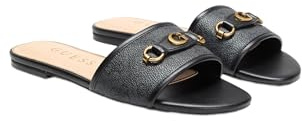GUESS Hammi, Sandali Bassi Donna, Nero 001, 38.5 EU