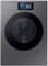Samsung BESPOKE AI Laundry WF90F09C4S/U3 Waschmaschine Freistehend, 9 kg, WLAN, Ecodosator, AI Home Display, Energieklasse A-55%, Gehäuse: Dark Silver Steel, Bullauge: Schwarz, 60 x 85 x 60 cm