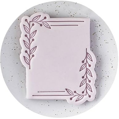 Hermosos moldes de galletas con marco estampado, herramienta resistente para hornear cocina para crear diseños de galletas con patrón coreano