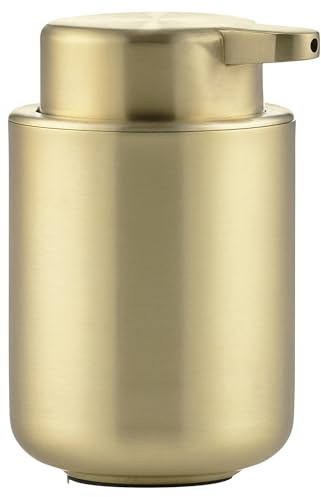 Zone Denmark Ume Seifenspender für Flüssigseife, Matten Messing, Skandinavisch im Design, 250 ml, Höhe 12,8 cm, Brass