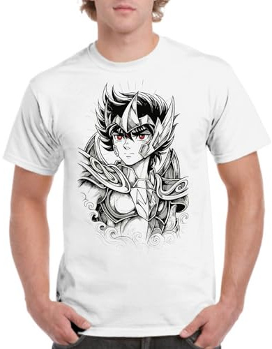 the Fan Tee Camiseta de Adulto de Hombre Dibujos Animados Zodiaco Caballeros de Atenea 129 S