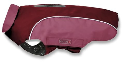 Wolters Regenjacke Easy Rain | Perfekter Schutz bei Regenwetter für Hunde | Farbe Dunkelrot Gr. 38 (Rückenlänge 37-39 cm)