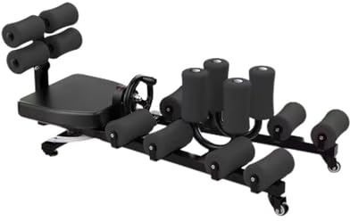 Kraftig Bensträckare Med Svampkudde, Delad Träningsmaskin, 0-230° Justerbar Stretchutrustning, 200 Kg Lastkapacitet(Black)