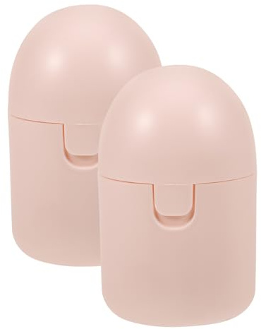 Cabilock Boîte de Rangement Menstruelle Portable Rose en Pp Set de 2 Pièces Design Compact pour Voyage et Transport Sûr des Cups Menstruels