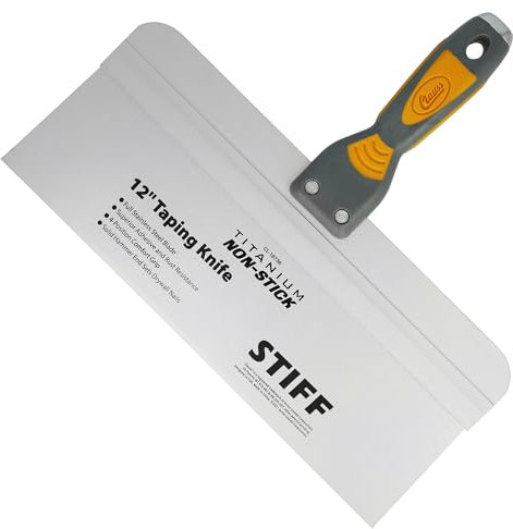 Clauss 18736 Espátula de emplastecer (antiadherente de titanio de 30.5 cm / 12 pulgadas), Grey/Yellow