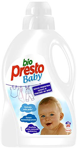 Bio Presto Liquido Baby, Detersivo Lavatrice Delicato Per Bimbi, 25 Lavaggi, 1500ml