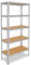shelfplaza® 180x60x50cm HOME Schwerlastregal verzinkt/Metallregal mit 5 Böden/Kellerregal Metall, Garagenregal, Werkstattregal oder Regal Lagerregal/Steckregal Metall mit 175kg Tragkraft