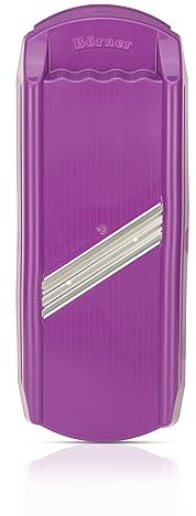 Börner DesignLine Slicer • Vegetable Slicer Ideal Cucumber Slicer, Carrot Slicer and Cabbage Chopper • Vegetable Chopper for Fruit/Vegetable Slices • Made in Germany Kitchen Slicer (Purple)