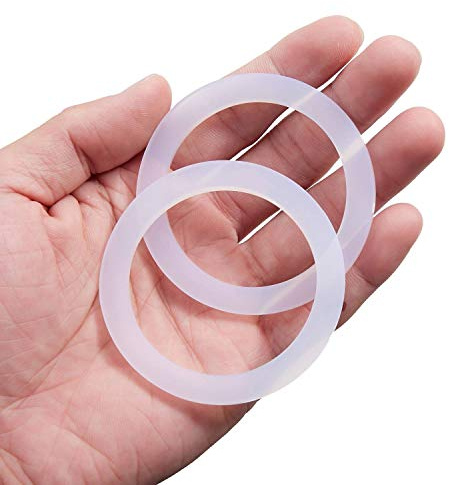 LitOrange 4 Cups Replacement Spare Food Grade Silicone Gasket, Seal Ring For Aluminium Stovetop Coffee Maker Pots Moka Express Dama Bialetti, 8 Pcs