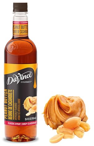DaVinci Gourmet Sirop de beurre de cacahuète classique, 70 ml (1 pièce)