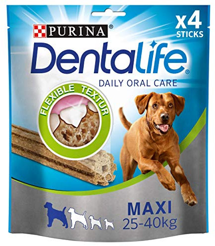 Dentalife PURINA Zahnpflege-Snacks für Kleine bis Große Hunde, Reduziert Zahnsteinbildung, 5er oder 6er Pack, 6 x 142 g