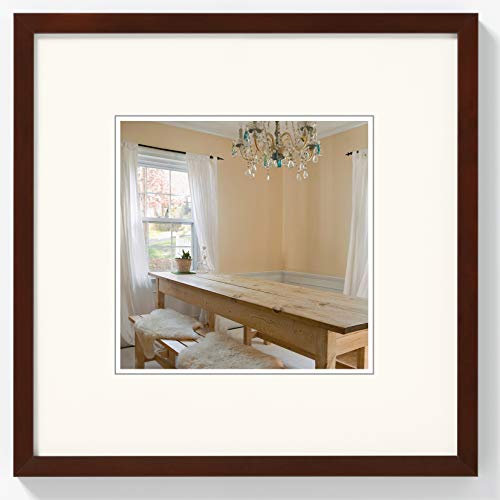 walther design noce 15 x 15 cm Cornice in legno Peperoni BP150N