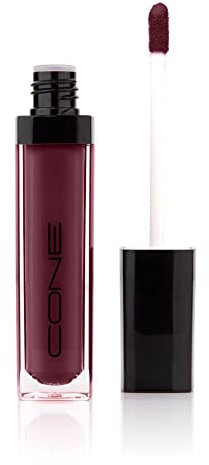 Velvet Matte Liquid Lipstick, Pflegender Lippenstift mit einer unglaublichen Textur, die wasser- und wischfest, samtig matten Finish, sofortige Deckkraft, 7ml (Black Cherry)