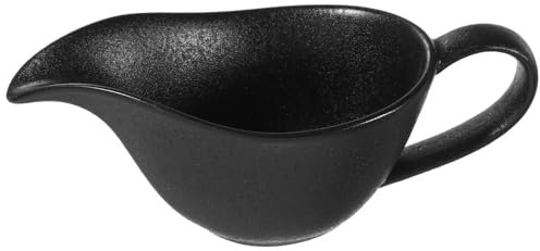 ULTECHNOVO Porcelain Gravy Sauce Boat Container: 16 Ounce Ceramic Sauce Boat with Handle - Milk Creamer Jug Containers with Dripless Lip Spout for Warming Sauces Soup