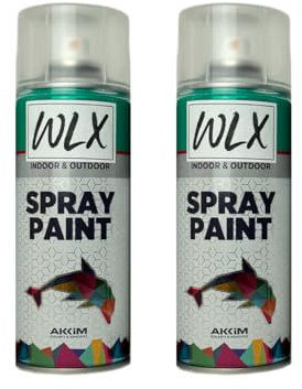 WLX Sprayfarbe Schwarz Matt (2er Set) je 400 ml. Schnelltrocknende Sprühdose. Sprühfarbe, Sprühlack, Lackspray, Graffiti-Farbe, Spraydose. RAL-Farbe