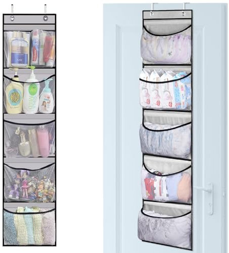 Williyatt Hängeregal 2 Stück Hängeaufbewahrung Organizer Multifunktionale Hängeorganizer für Kinderzimmer Badezimmer，Schlafzimmer, Tür Organizer,