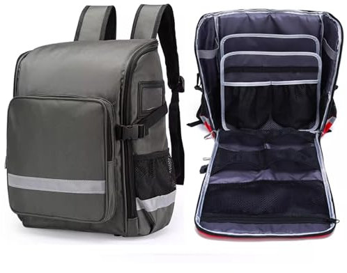 Notfallrucksack, Trauma-Rucksack Leer, Medizinisches Notfall-Überlebensset, Mehrzweck-Wasserdichte, Große Kapazität, Verschleißfeste Notfalltasche für Erdbeben(Grün)